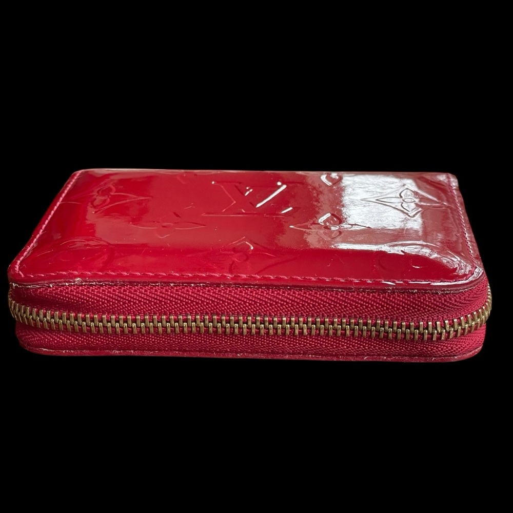 Louis Vuitton Vernis Zippy Coin Purse Pomme D’Amour Red Wallet - Picture 7 of 16